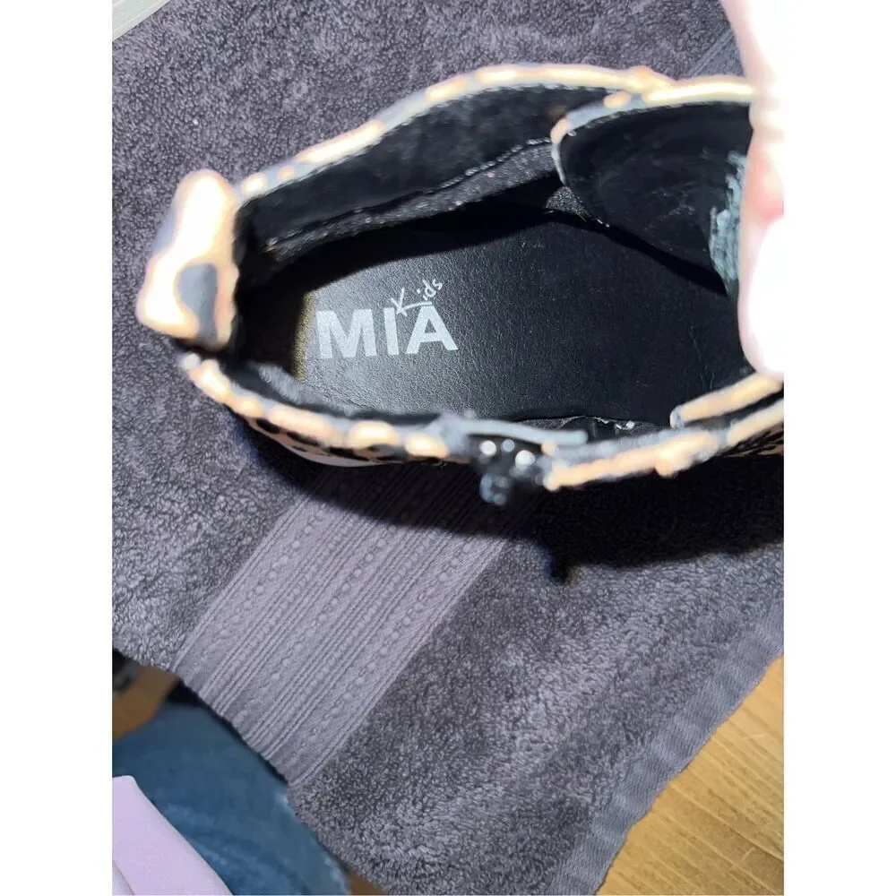 Mia Gracey Leopard Print Wedge Girls Shoe (1Y)
